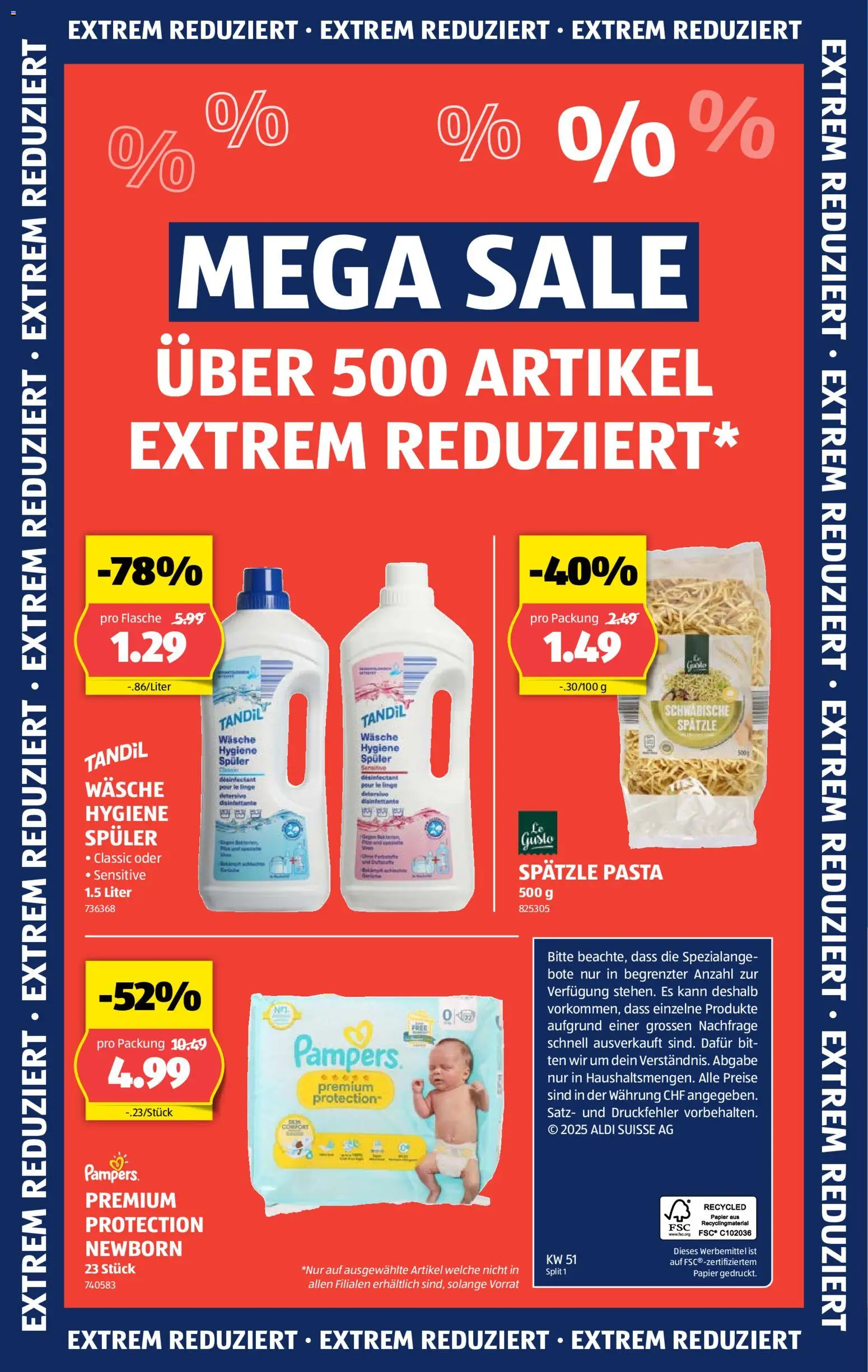 Aldi Aktionen – gültig ab 18.12.2025 | Seite: 40 | Produkte: Pasta, Pampers