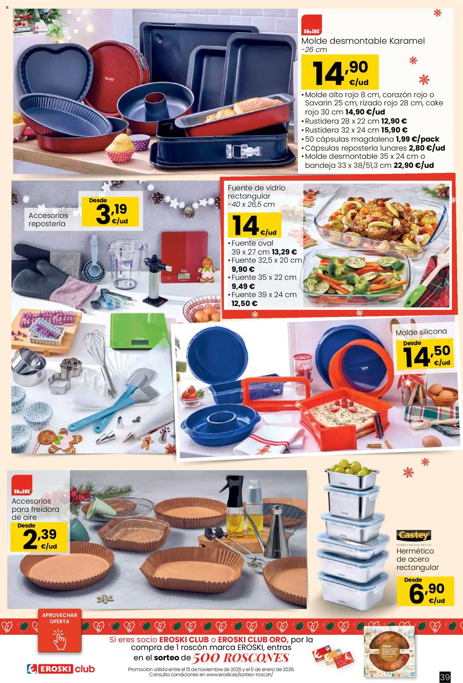 Eroski - Regalos │ válido desde el 02.12.2025 | Página: 39 | Productos: Freidora, Bandeja