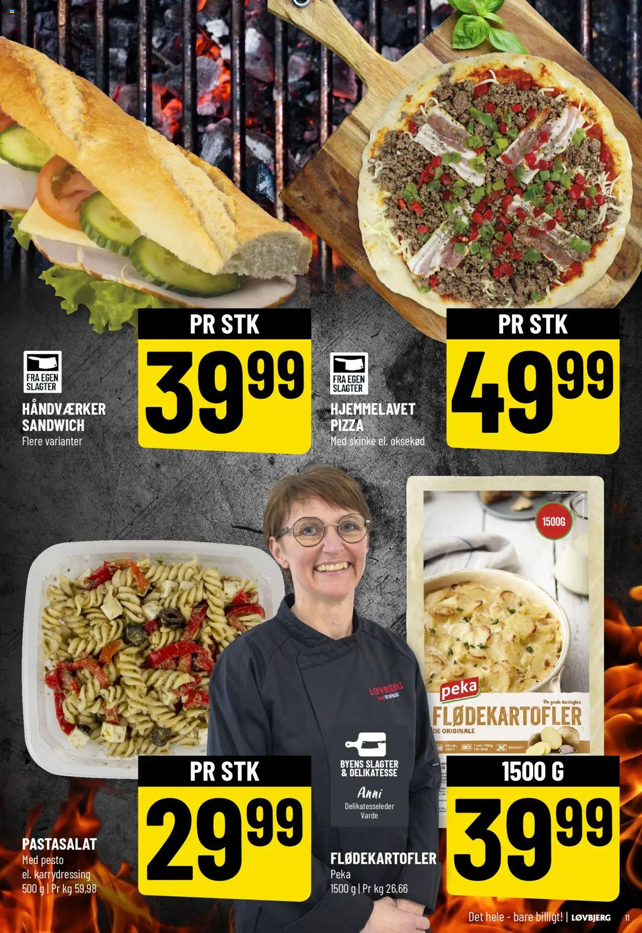 Løvbjerg Tilbudsavis gyldig fra 04.07.2025 | Side: 11 | Produkter: Skinke, Pizza, Oksekød, Pesto