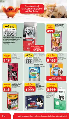 Auchan akciós újság - amely érvényes a következő dátumtól: 05.03.2026 | Oldal: 56