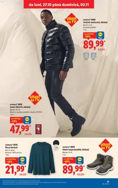 Ofertele Lidl valabile de la 27.10.2025 | Pagină: 17 | Produse: Jachetă, Bluză, Ghete