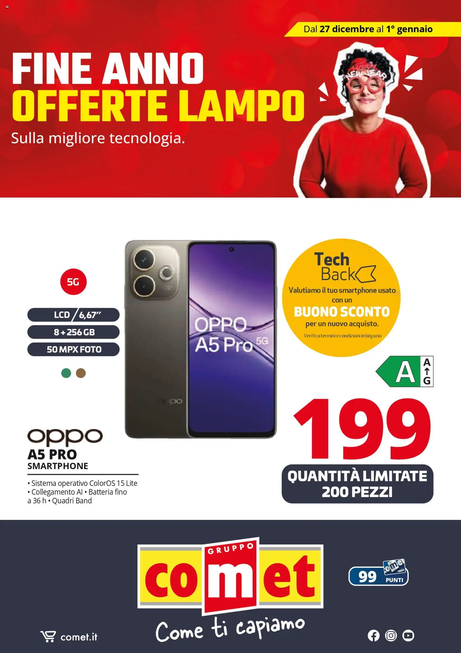 Volantino Comet del 27.12.2025 | Pagina: 6 | Prodotti: Smartphone, Batteria
