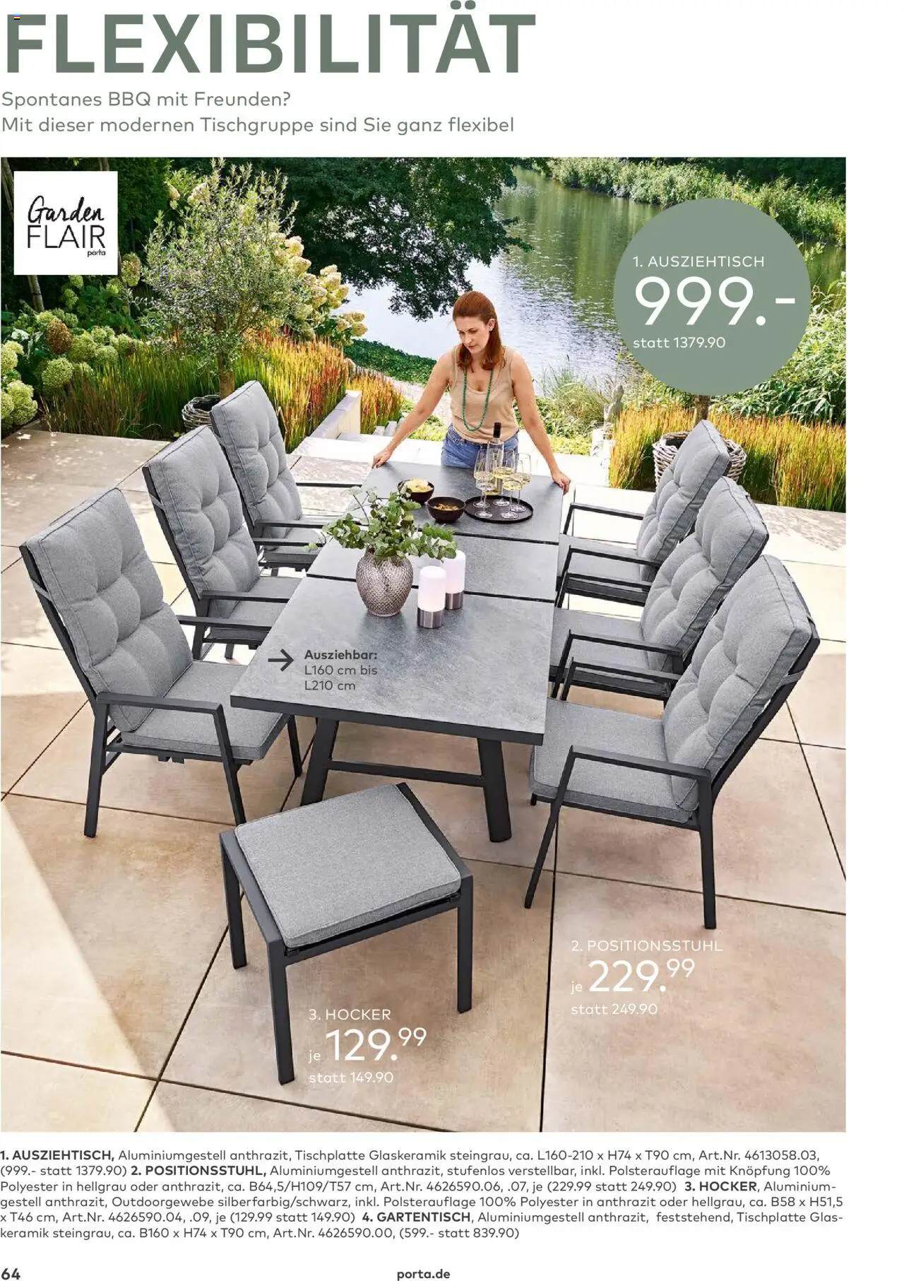 Porta! - Outdoor - Gartenmöbelkatalog 2025 - gültig ab dem 02.03.2025 | Seite: 64 | Produkte: Hocker