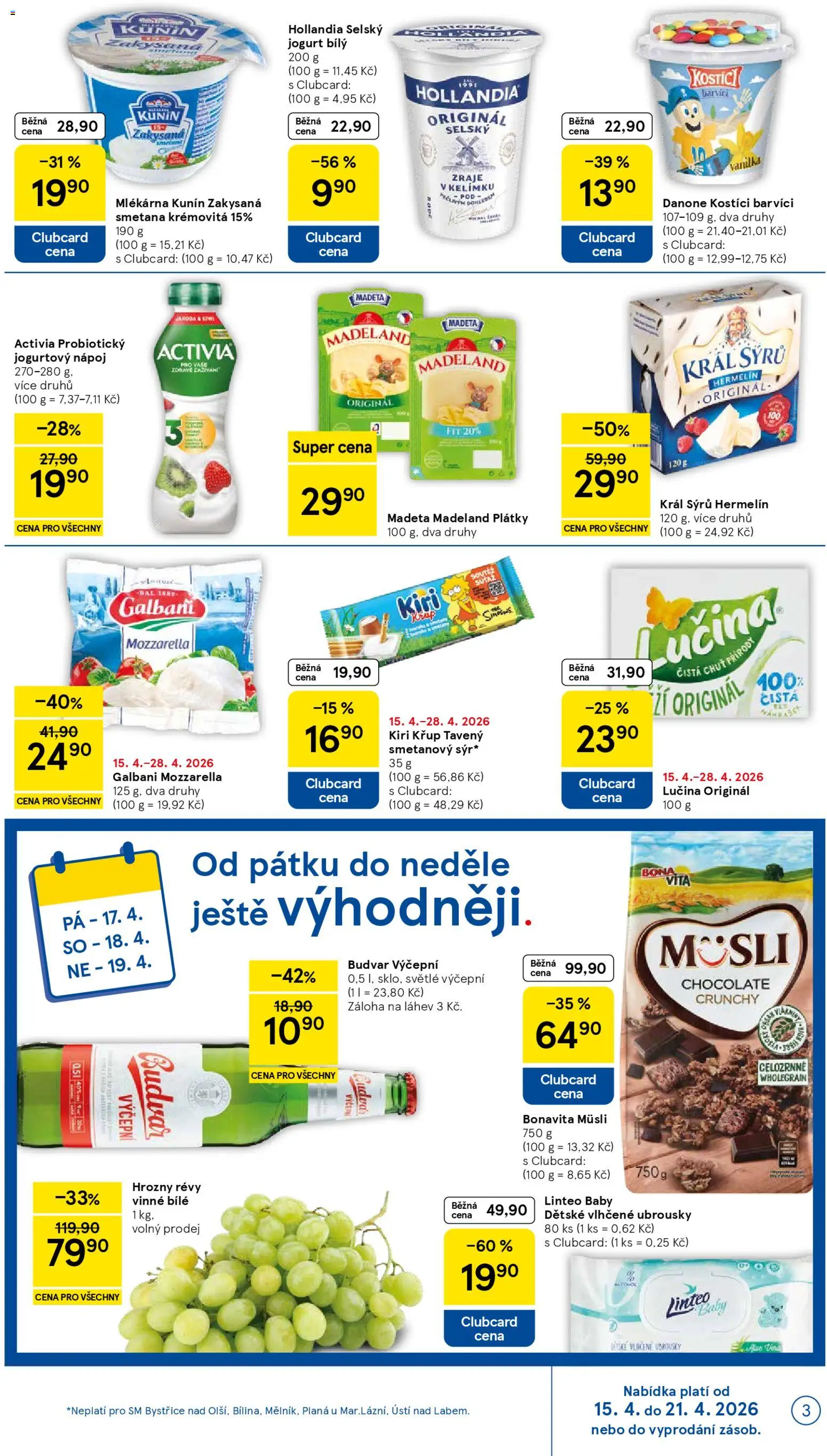 Tesco leták - Supermarket od 15.04.2026 | Strana: 3
