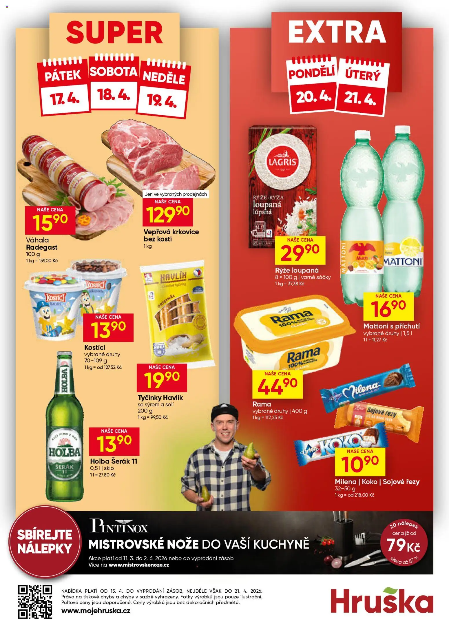 Hruška leták od 15.04.2026 | Strana: 10 | Produkty: Tyčinky, Rama, Holba šerák 11, Kuchyně