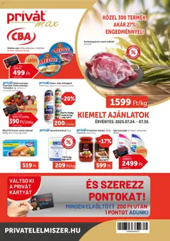 PRIVÁT - Aktuális szórólap MAX - amely érvényes a következő dátumtól: 24.07.2025