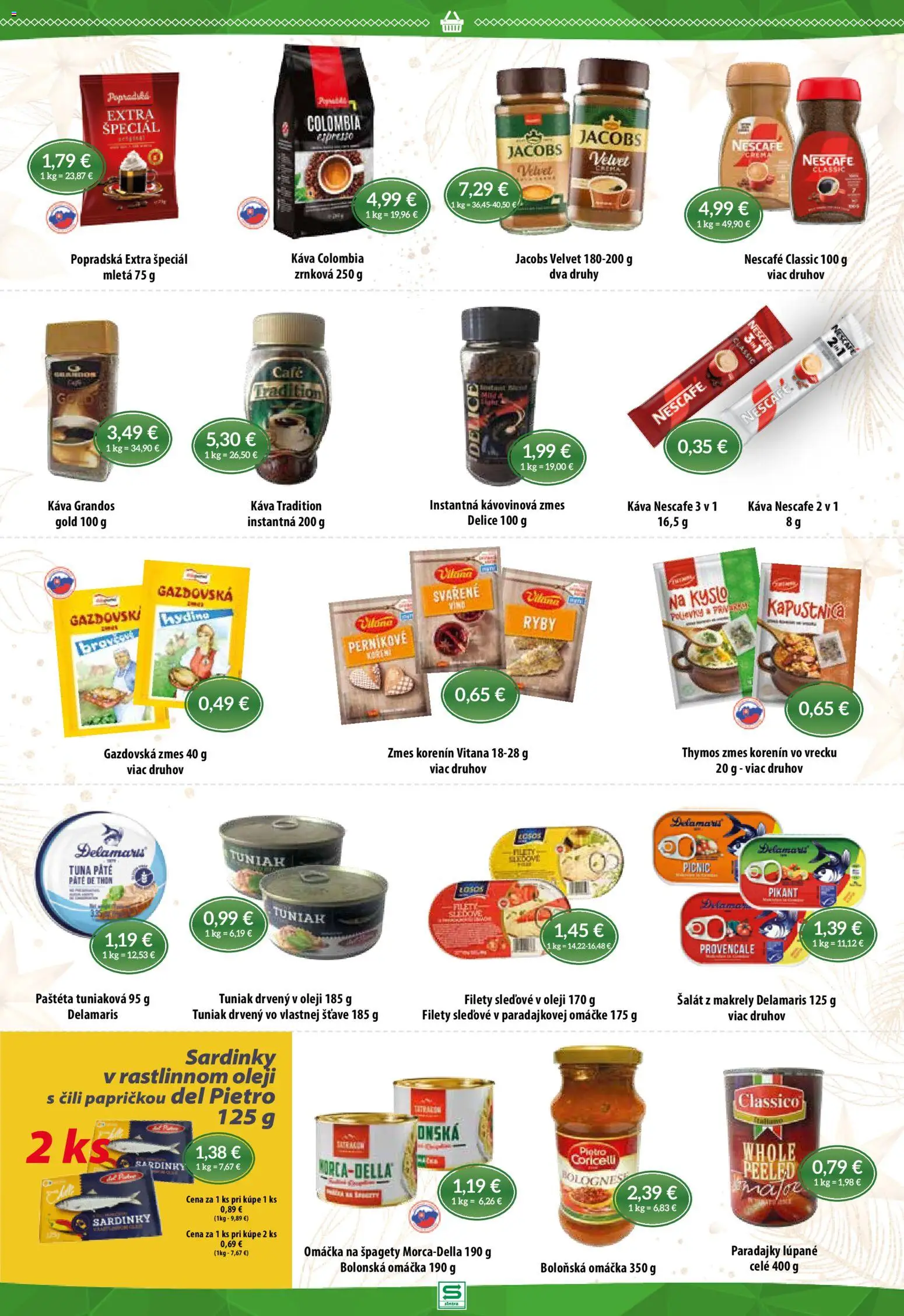 Nové Sintra akcie – leták je platný od 18.12.2025 | Strana: 7 | Produkty: Víno, Šalát, Omáčka, Nescafé Classic