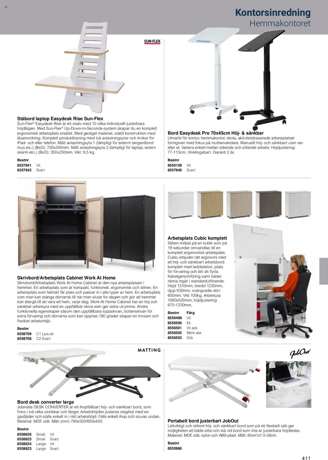 Office Depot reklamblad aktuell från 15.02.2024 | Sida: 413 | Produkter: Bord, Arbetsbord, Ljus, Tangentbord