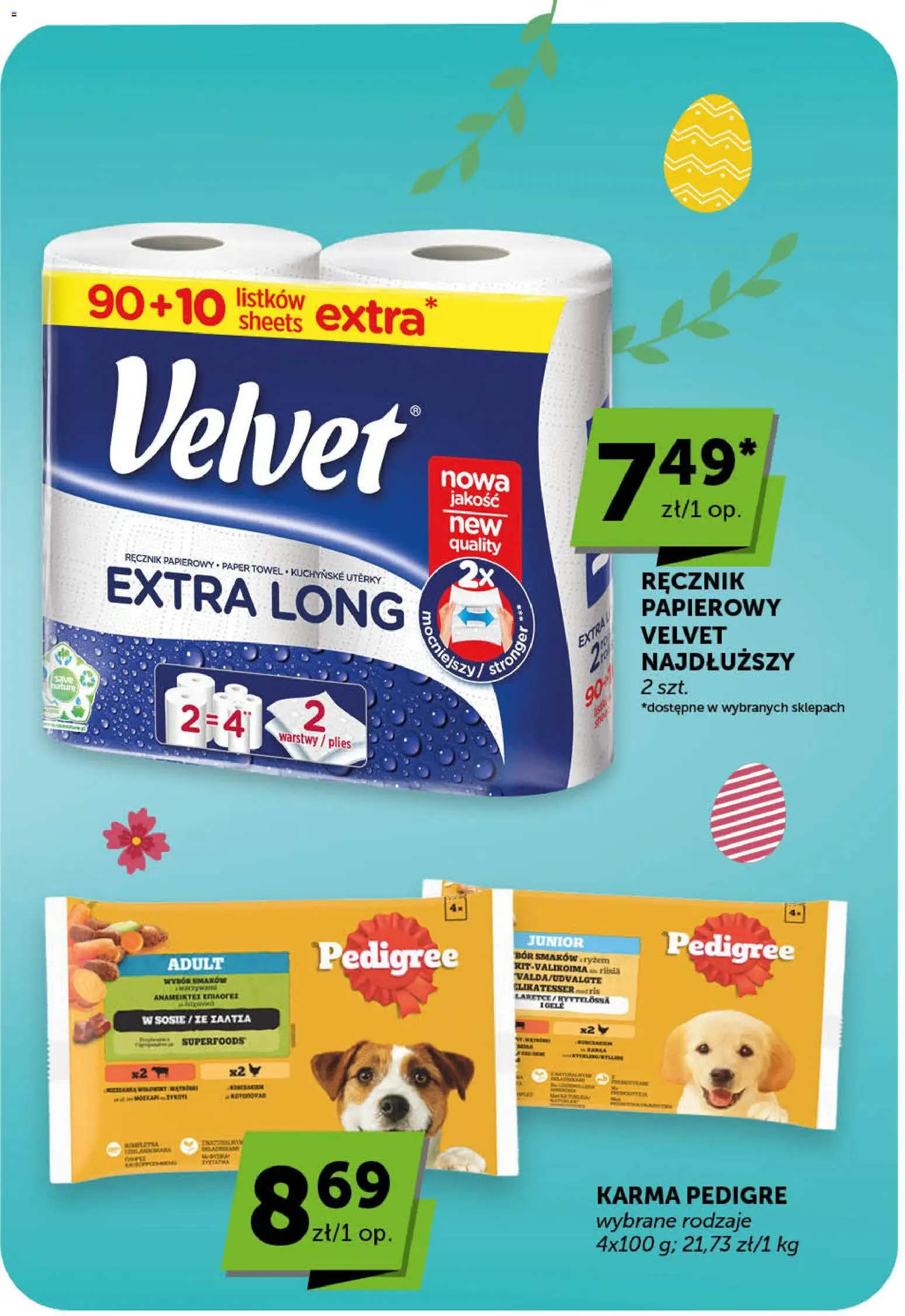 Groszek gazetka - Market od 26.03.2026 | Strona: 23 | Produkty: Pedigree, Ręcznik papierowy