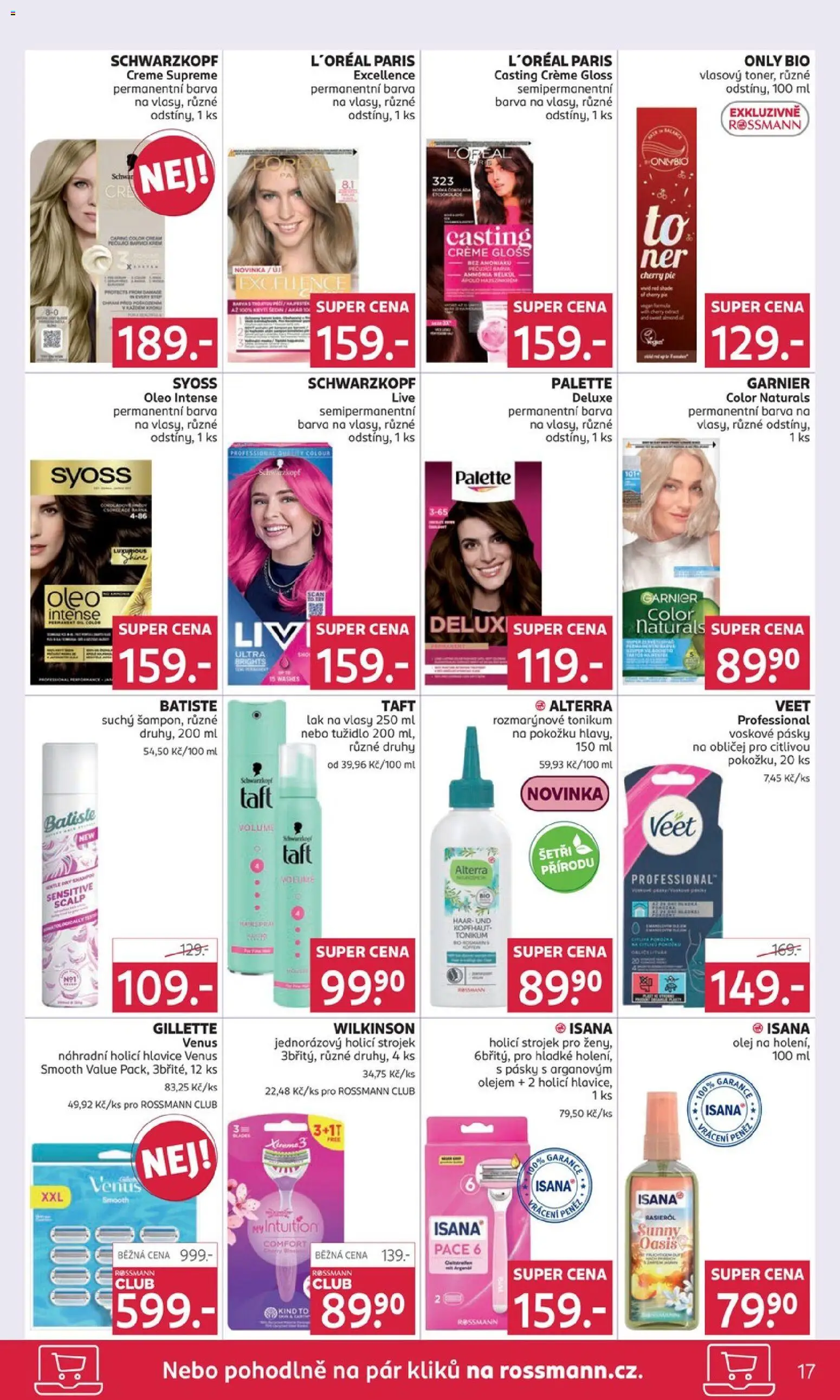 Rossmann Black Friday od 19.11.2025 | Strana: 17 | Produkty: Deluxe, Tonic, Holicí strojek, Lak na vlasy