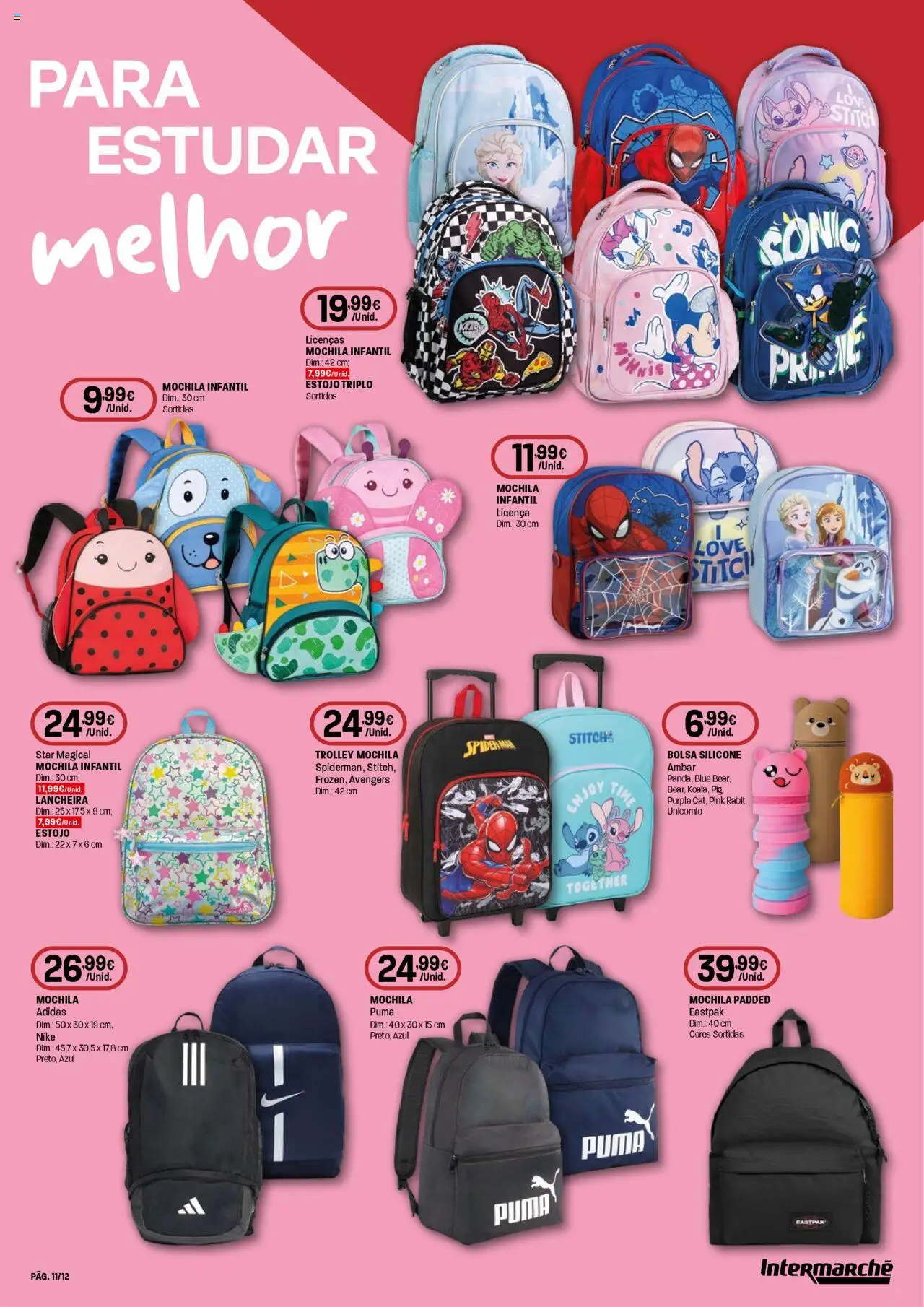 Intermarché folheto │ válido de 21.08.2025 | Página: 11 | Produtos: Mochila, Bolsa