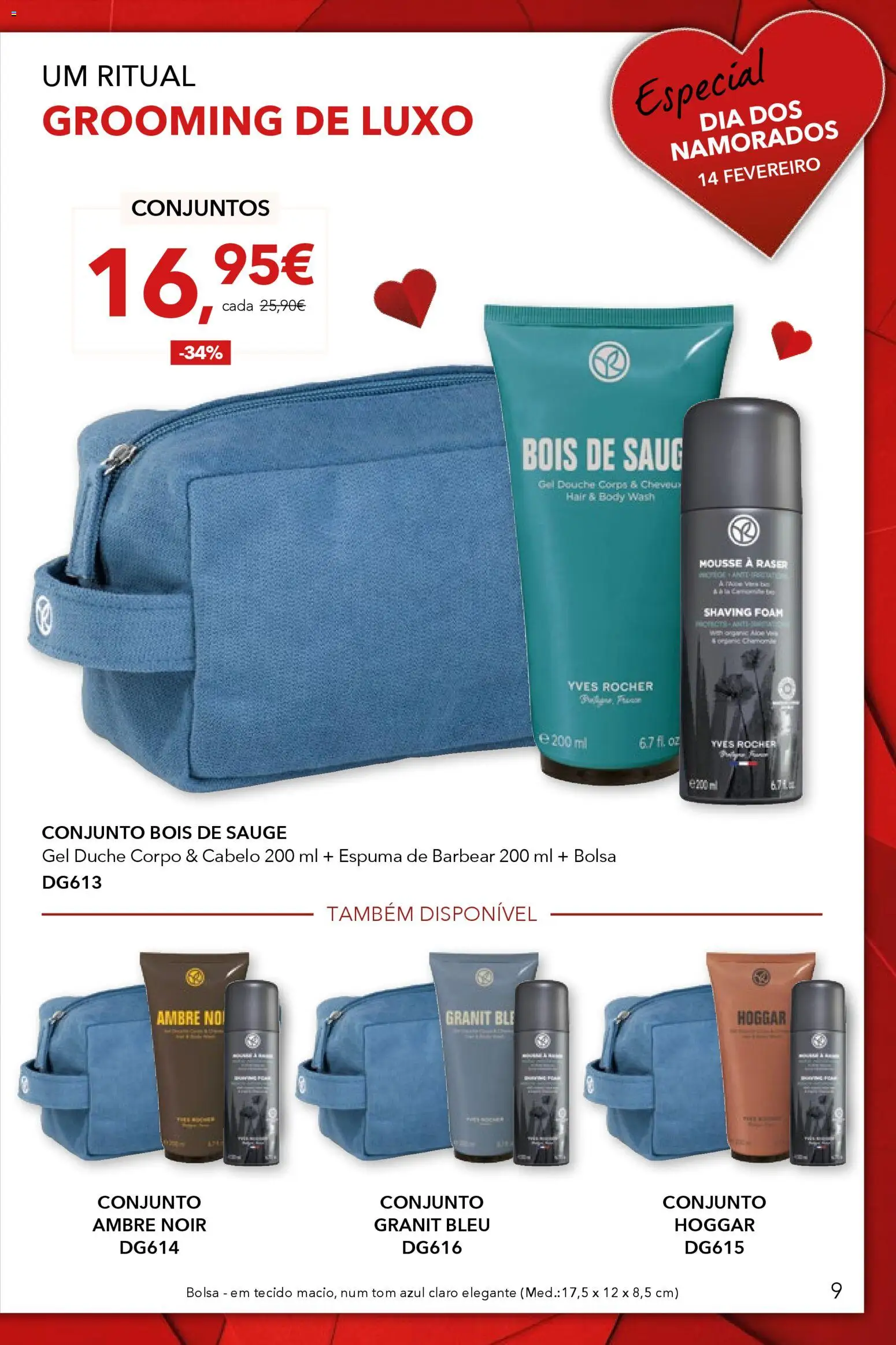 Yves Rocher - Dia dos namorados  │ válido de 30.01.2026 | Página: 9 | Produtos: Bolsa, Espuma de barbear