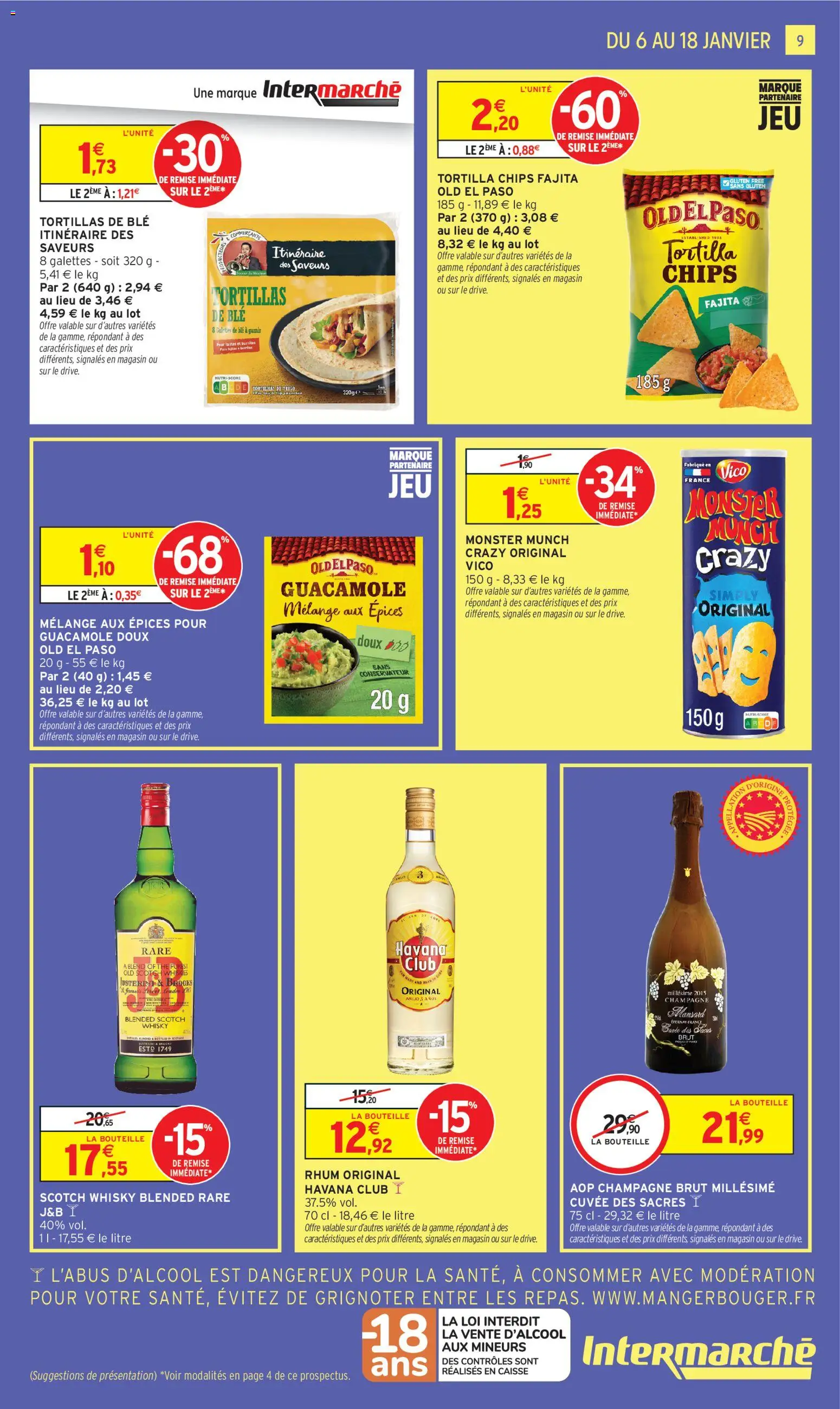 {H1} | Page: 9 | Produits: Whisky, Champagne brut, Champagne, Chips