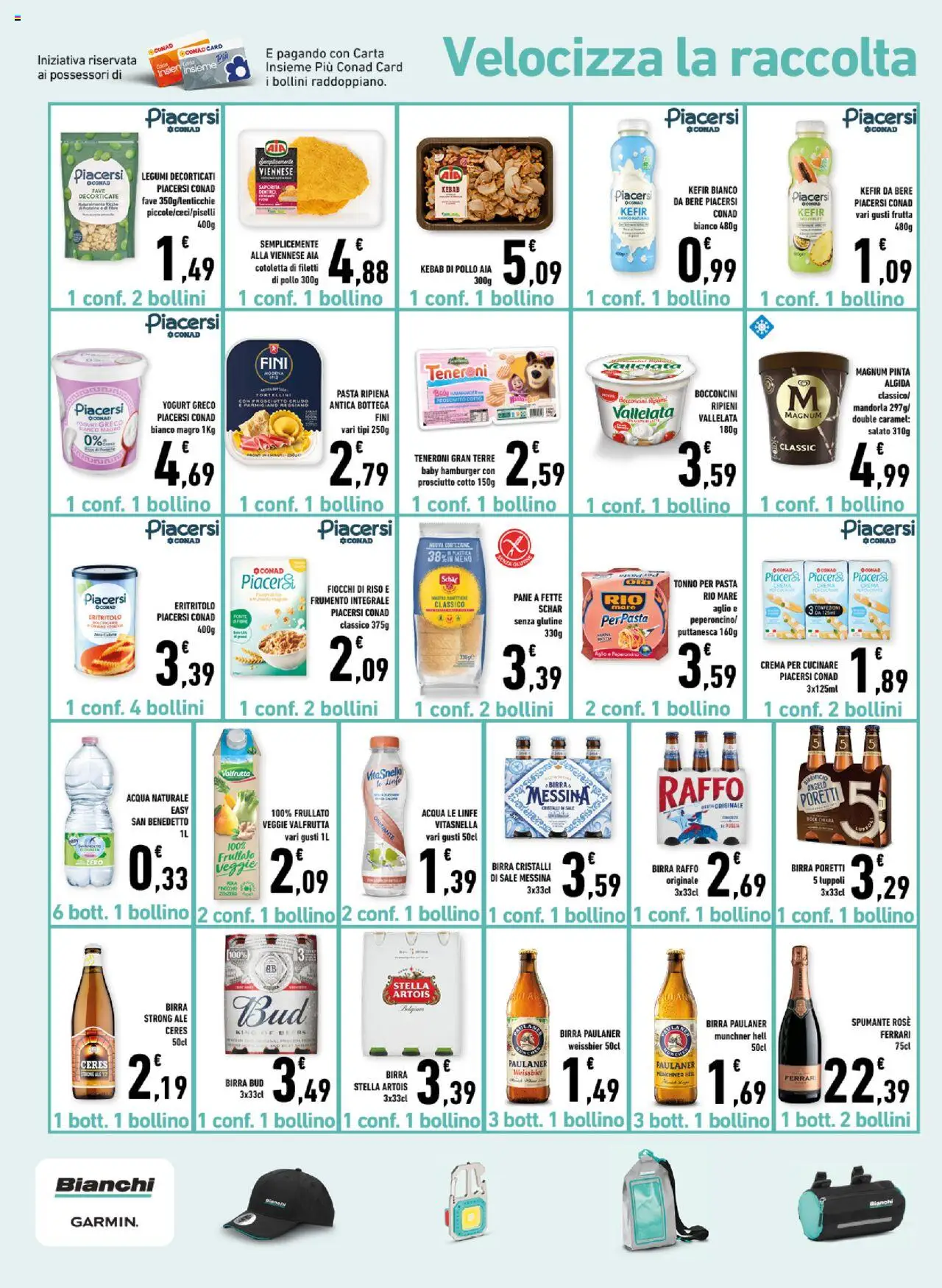 Volantino Conad del 13.08.2025 | Pagina: 14 | Prodotti: Legumi, Acqua, Frutta, Prosciutto
