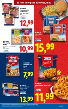 Ofertele Lidl valabile de la 13.10.2025 | Pagină: 21 | Produse: Zmeură, Burger, Cartofi, Lămâie