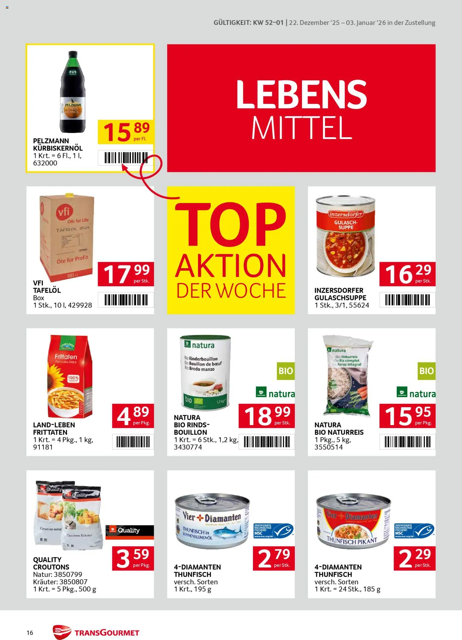 Transgourmet Zustellaktion gültig ab 22.12.2025 | Seite: 16