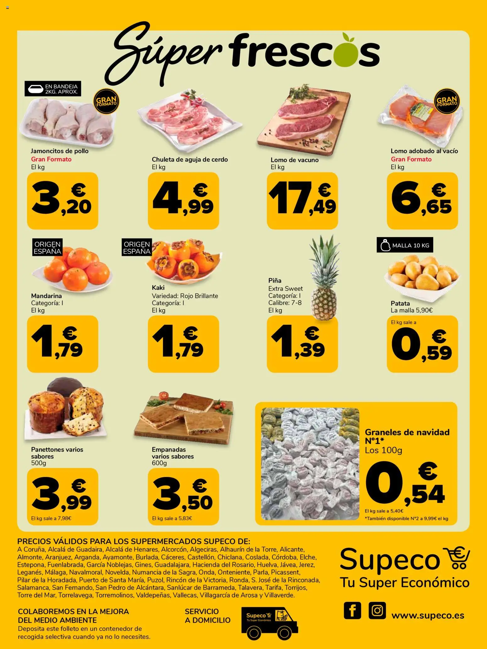 Supeco folleto │ válido desde el 13.11.2025 | Página: 8 | Productos: Cerdo, Piña, Bandeja