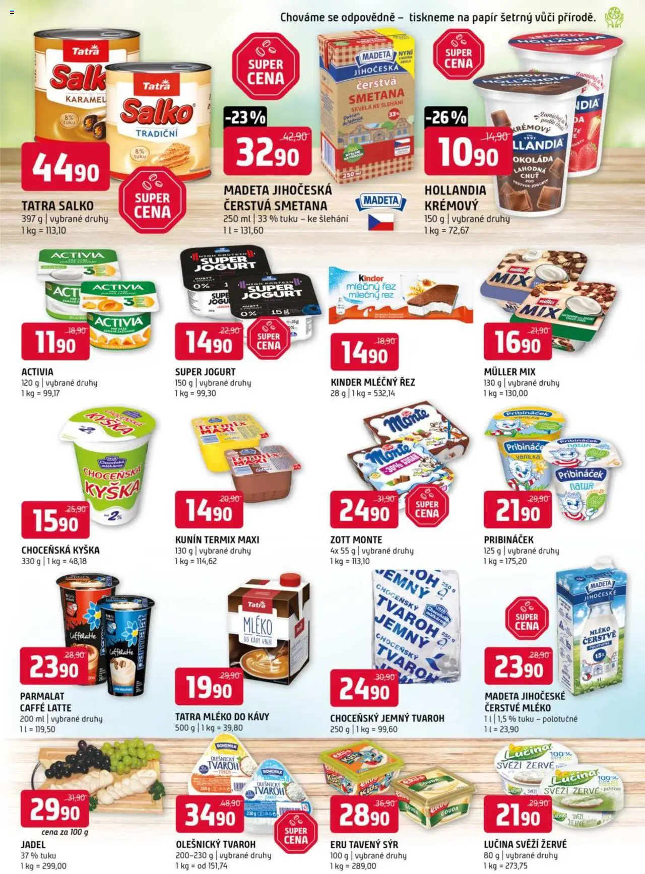 Terno leták od 10.09.2025 | Strana: 5 | Produkty: Tavený sýr, Tvaroh, Žervé, Kinder