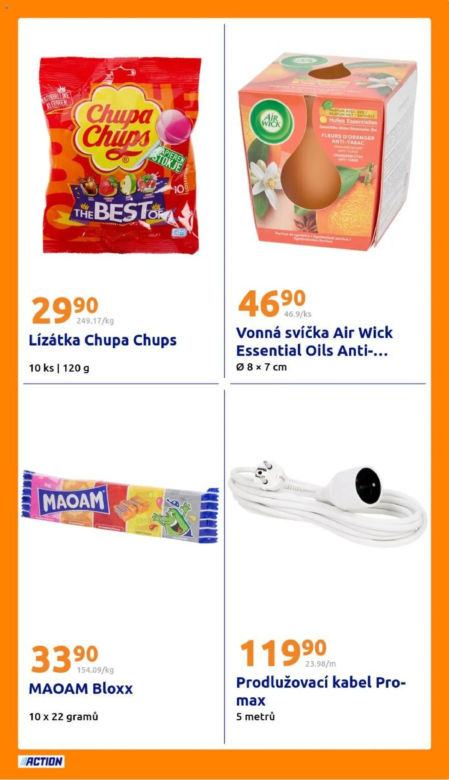 Action leták od 10.12.2025 | Strana: 21 | Produkty: Kabel, Svíčka, Air Wick, Prodlužovací kabel