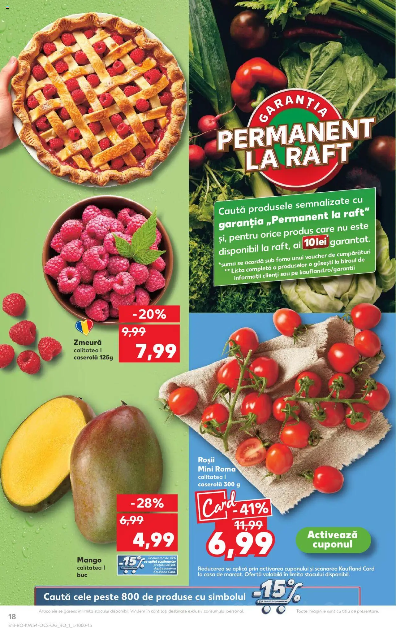Kaufland RO akciós ujság - amely érvényes a következő dátumtól: 20.08.2025 | Oldal: 18 | Termékek: Mangó