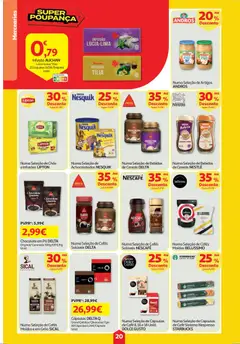 Pré-visualização Auchan folheto válido de 19.03.2026 | Página: 20 | Produtos: Delta q, Maça, Chocolate, Cereais