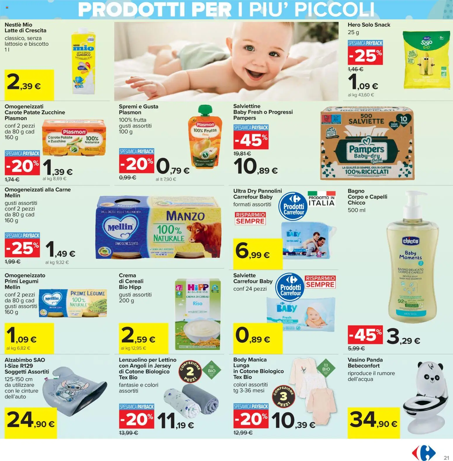 Volantino Carrefour del 07.11.2025 | Pagina: 21 | Prodotti: Crema, Riso, Cereali, Sale