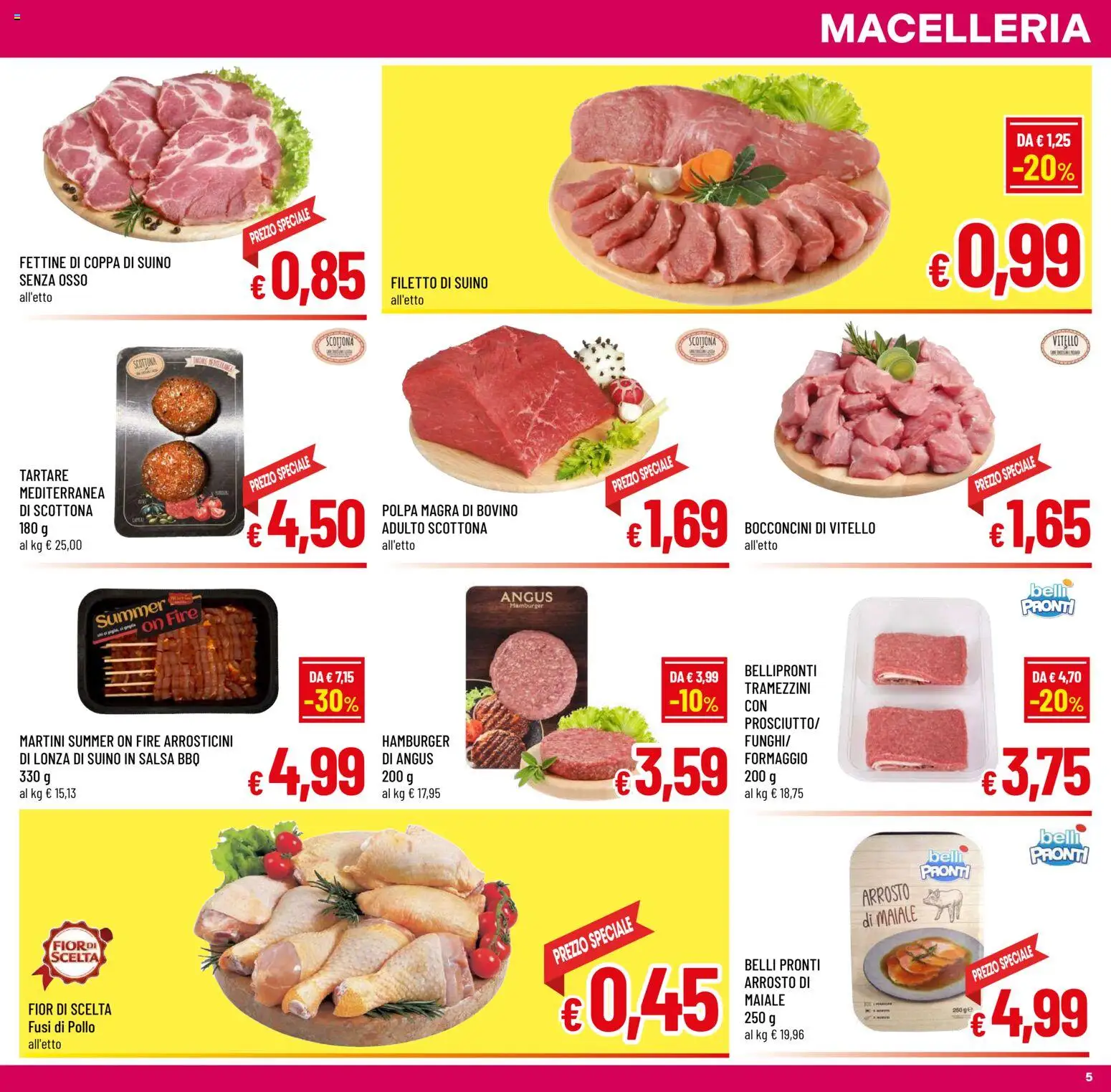 Volantino A&O del 29.04.2026 | Pagina: 5 | Prodotti: Arrosto, Salsa, Formaggio, Vitello