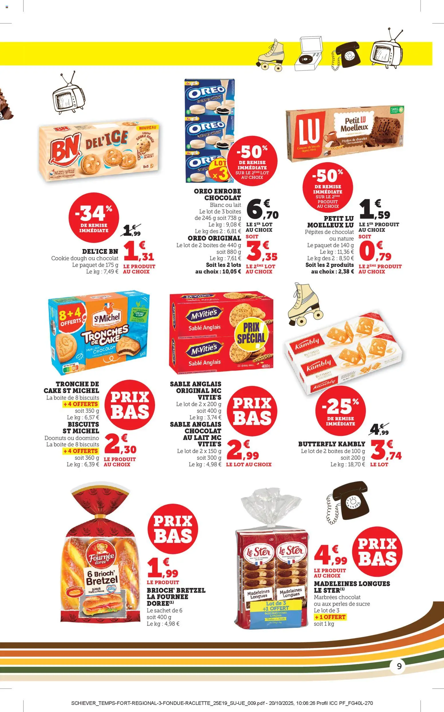 {H1} | Page: 9 | Produits: Pépites de chocolat, Lait, Chocolat, Biscuits