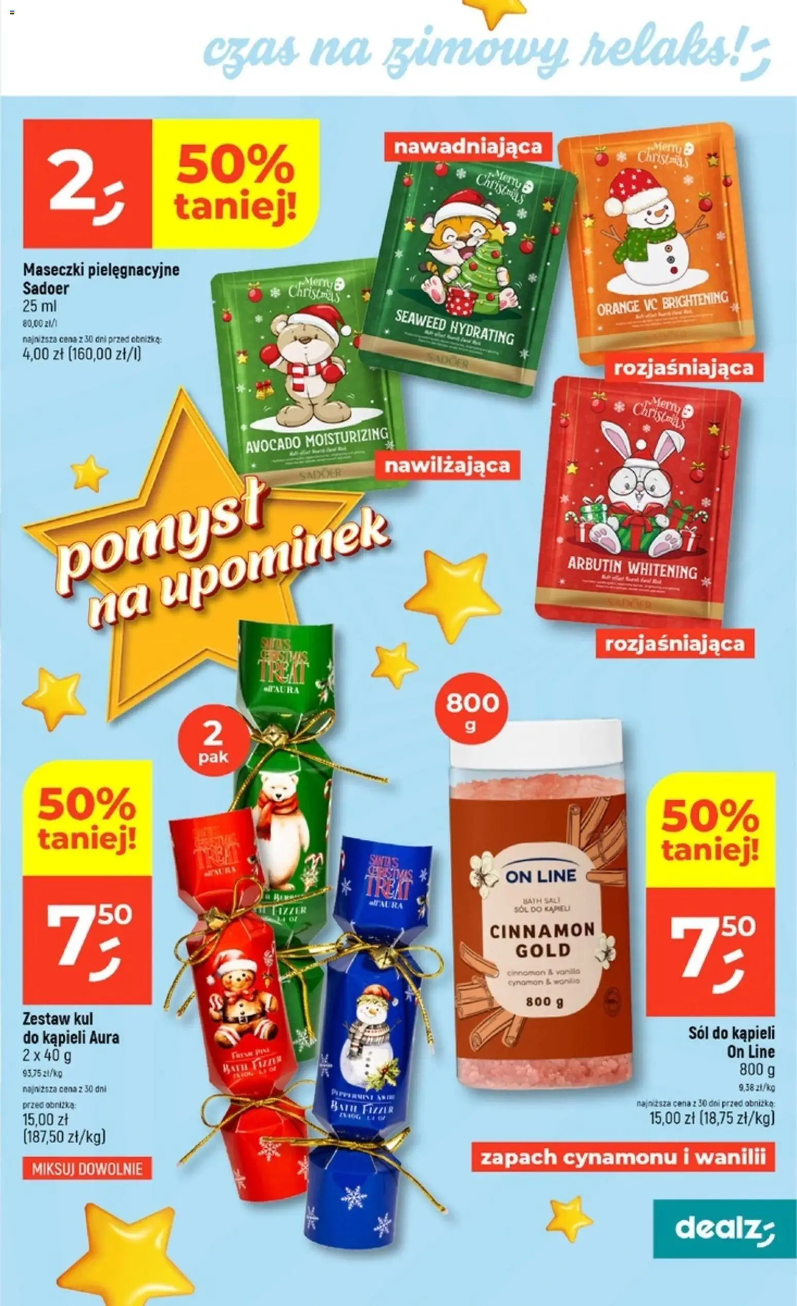 Dealz Gazetka od 18.12.2025 | Strona: 37 | Produkty: Cynamon, Maseczki, Zapach, Sól