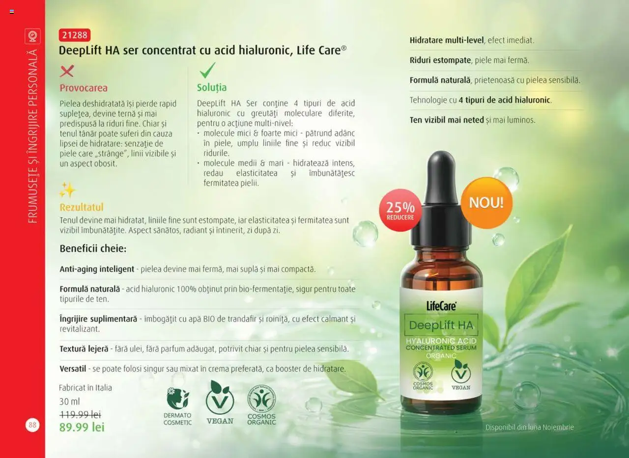 Noul catalog Life Care – valabil de la 01.10.2025 | Pagină: 90 | Produse: Şerit ödül, Mici, Cremă, Apă