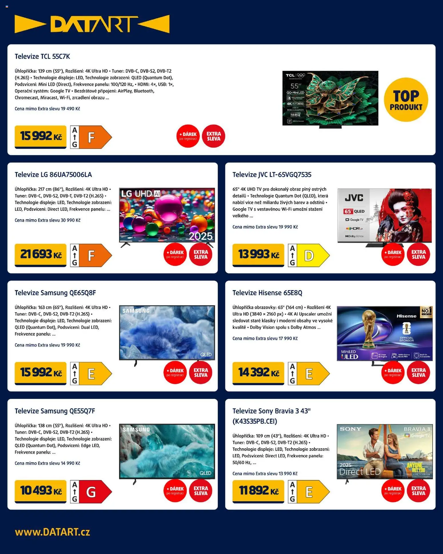 Datart leták od 03.12.2025 | Strana: 6 | Produkty: Tv, Televize, Obraz, LED