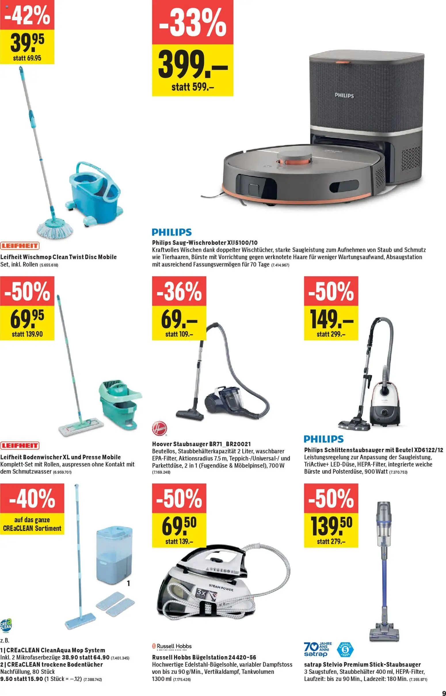 Jumbo Aktionen – gültig ab 06.11.2025 | Seite: 9 | Produkte: Bürste, Presse, Staubsauger, Philips