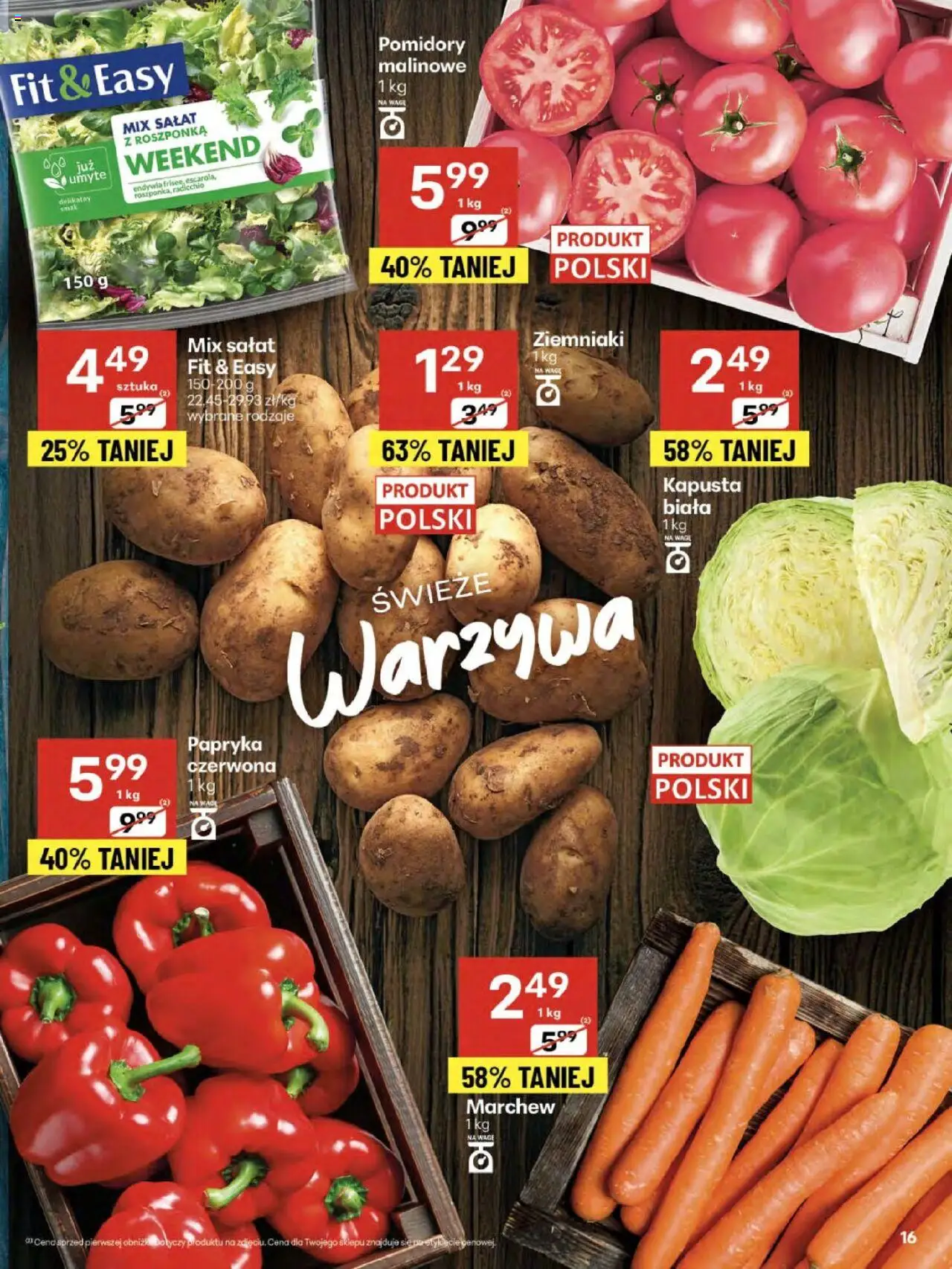 Delikatesy Centrum Gazetka od 07.08.2025 | Strona: 16 | Produkty: Kapusta, Papryka, Papryka czerwona, Ziemniaki