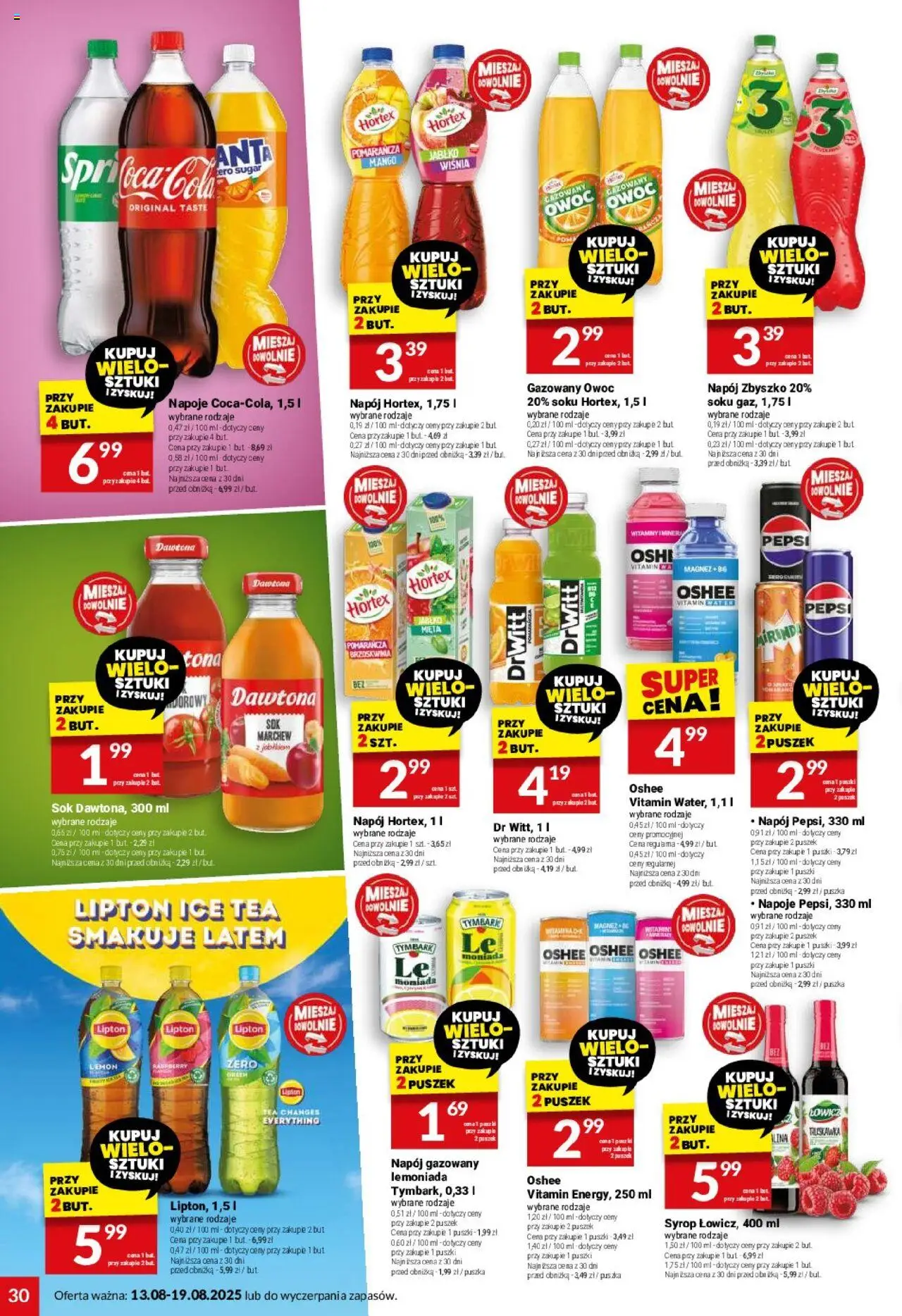 Twój Market Gazetka od 13.08.2025 | Strona: 30 | Produkty: Mango, Syrop, Mięta, Sok