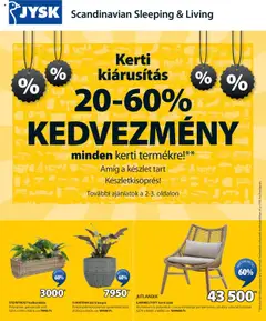 JYSK Akciós újság - amely érvényes a következő dátumtól: 30.07.2025