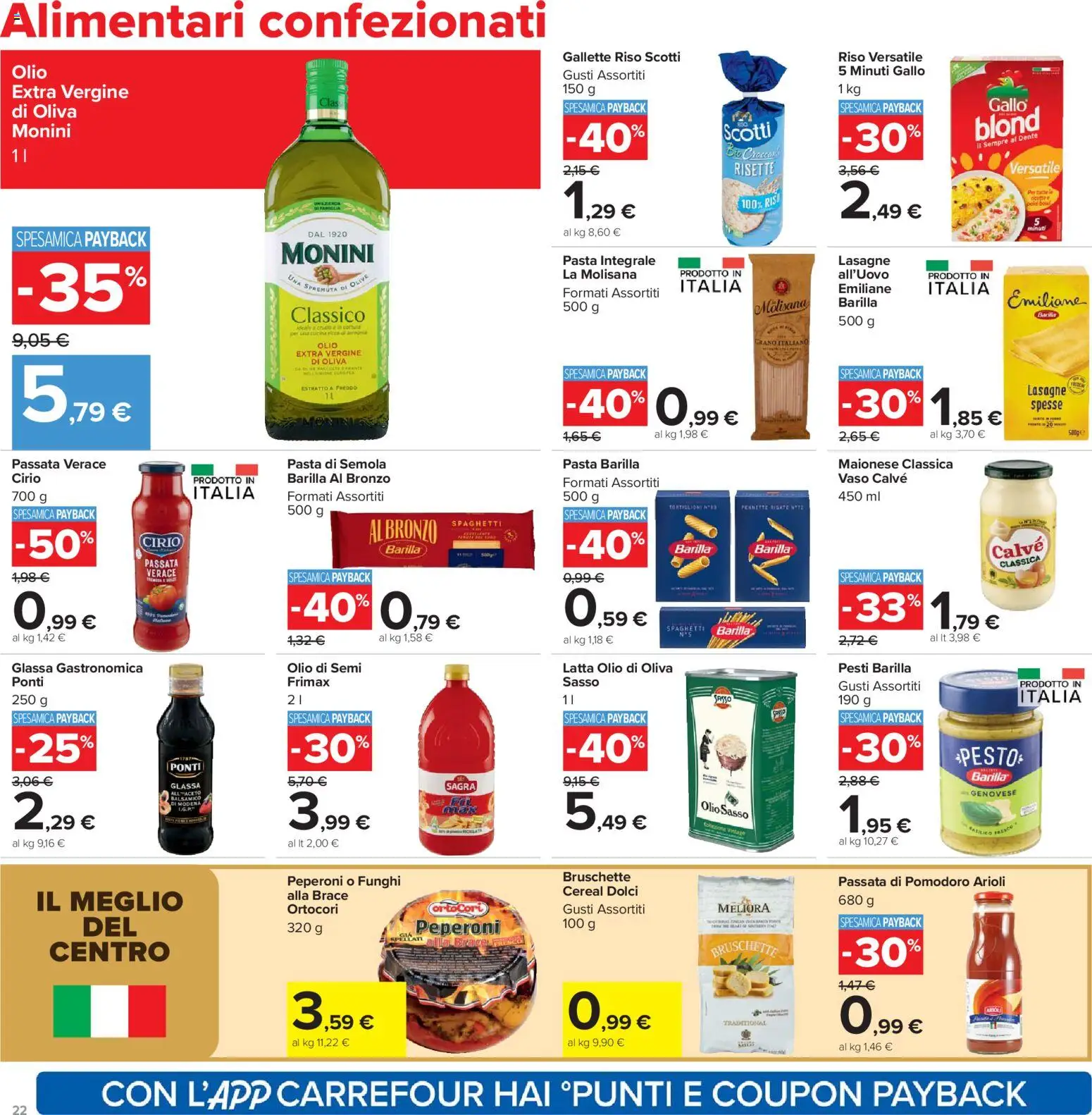 Volantino Carrefour del 24.03.2026 | Pagina: 22 | Prodotti: Riso, Maionese, Olio, Basilico