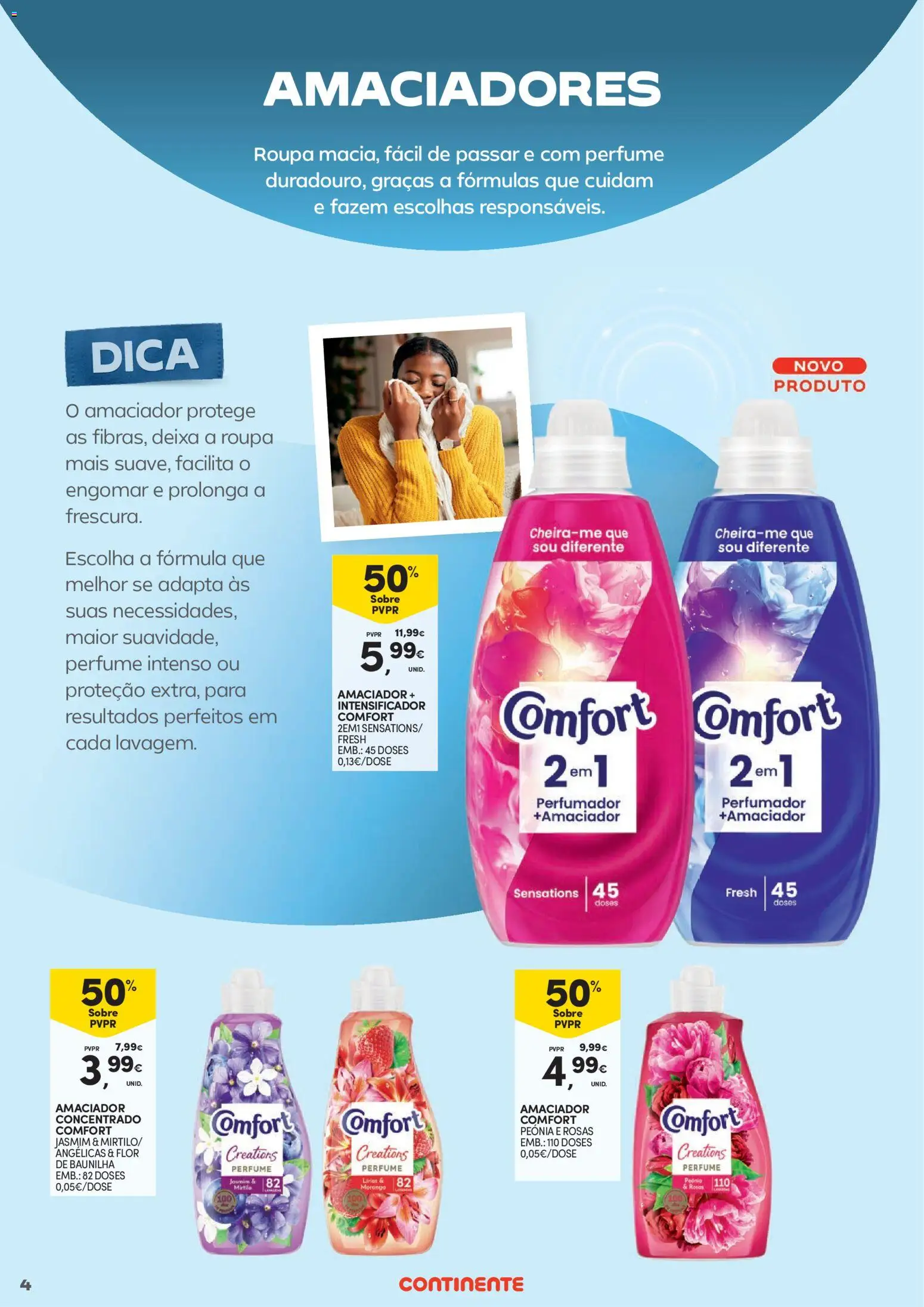 Continente - Limpeza do Lar: Poupança que deixa tudo limpinho │ válido de 02.01.2026 | Página: 4 | Produtos: Perfume