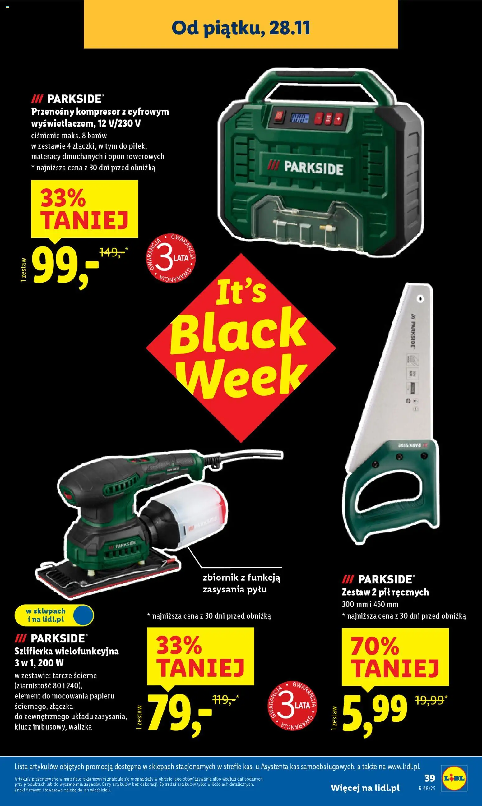 Lidl Black Friday od 24.11.2025 | Strona: 43 | Produkty: Walizka, Szlifierka