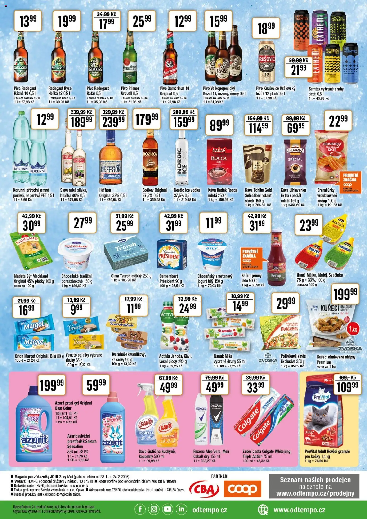 Tempo leták - JO od 28.01.2026 | Strana: 2 | Produkty: Jogurt, Tchibo, Jihlavanka, Rexona