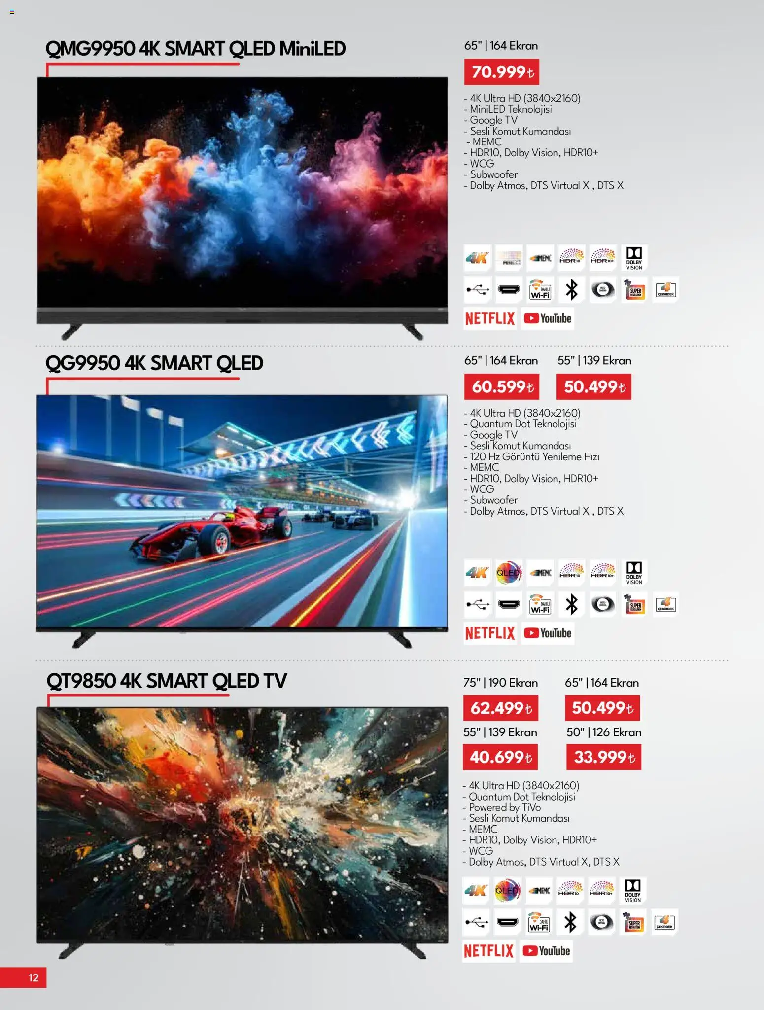 Vestel Tüketici Elektroniği - 04.11.2025 tarihinden itibaren geçerlidir | Sayfa: 12 | Ürünler: TV