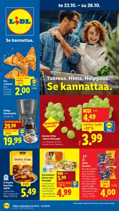 Lidl-mainoslehti voimassa 23.10.2025 alkaen