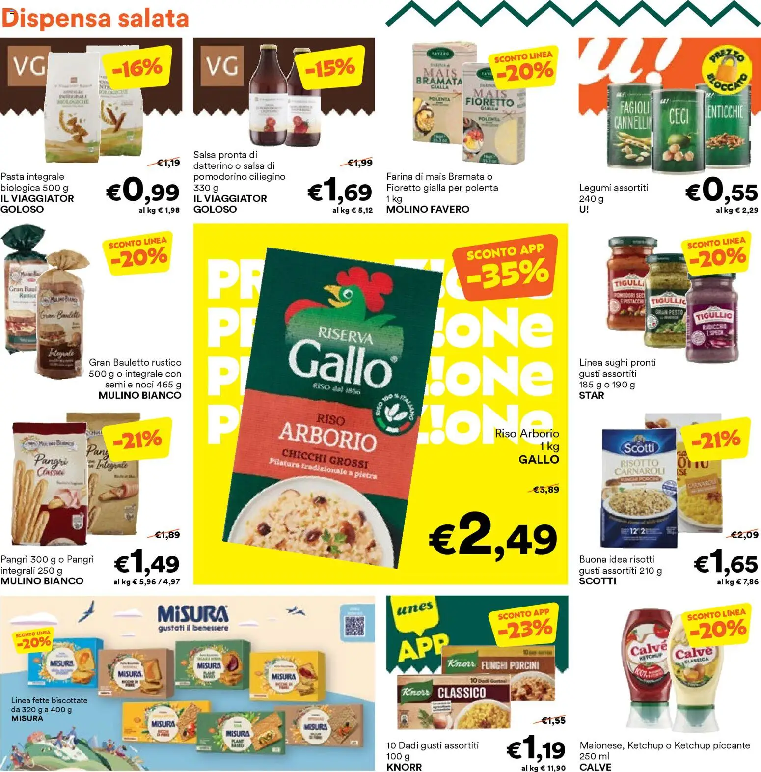 Volantino Unes del 26.02.2026 | Pagina: 12 | Prodotti: Salsa, Farina, Pasta, Pesto