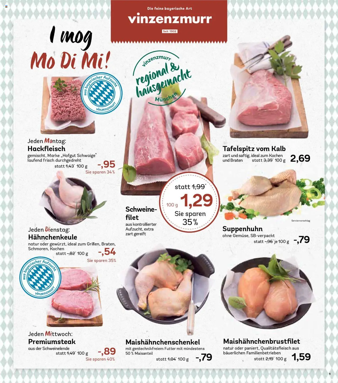AEZ Prospekt 	 – gültig ab 06.10.2025 | Seite: 5 | Produkte: Tafelspitz, Hackfleisch