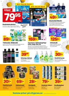 City Gross reklamblad aktuell från 21.07.2025 | Sida: 8 | Produkter: Pump, Handdiskmedel, Kattmat, Handtvål