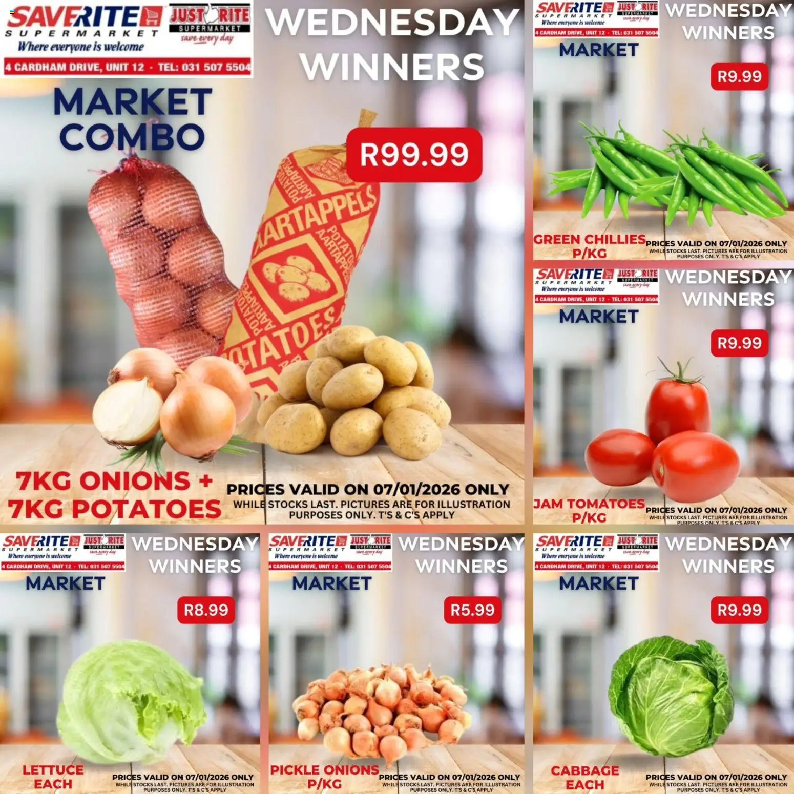 New Saverite catalogue – valid from 07.01.2026 | Page: 2 | Products: Jam, Tomatoes, Onions, Lettuce