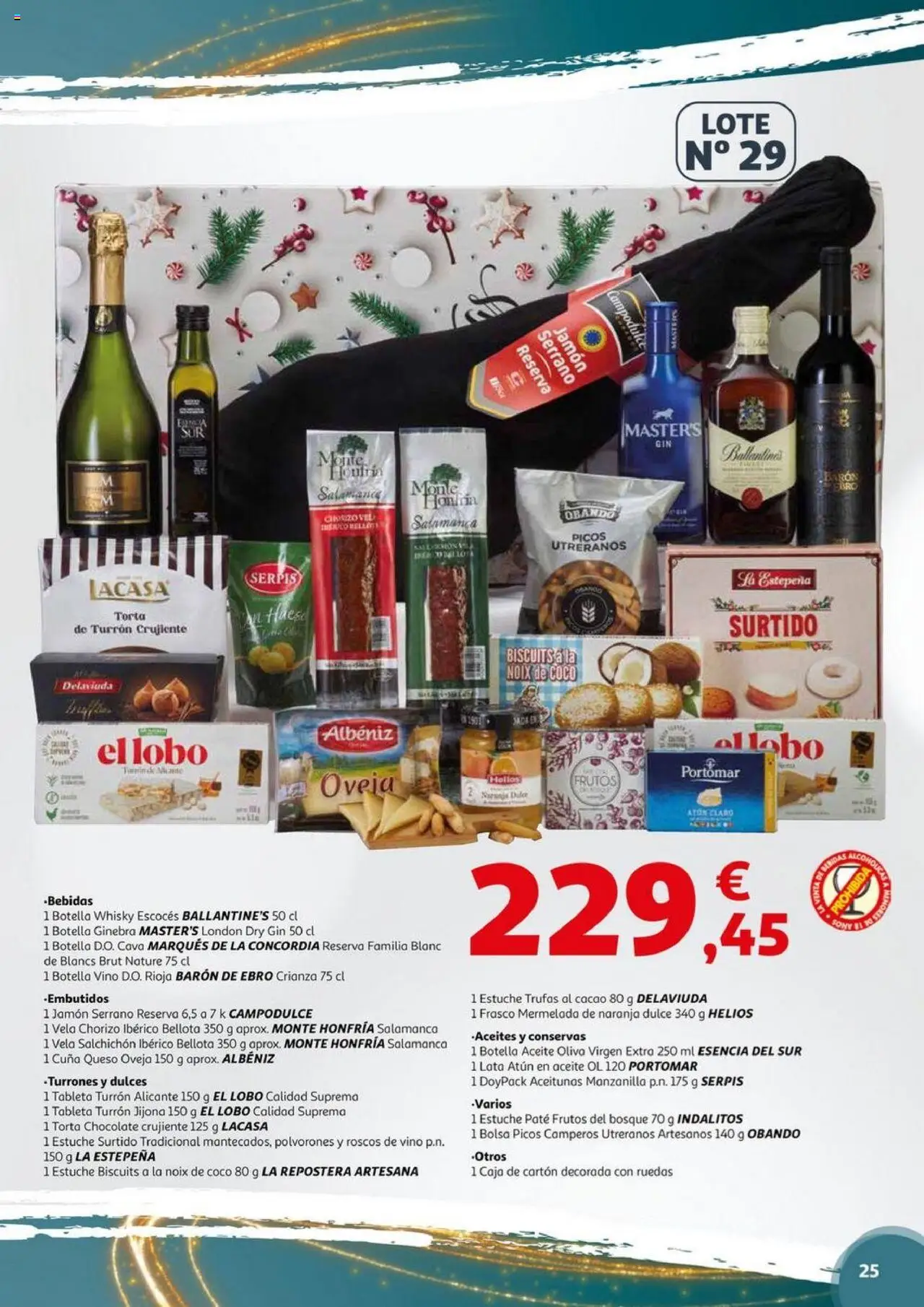Alcampo - Nacional │ válido desde el 06.11.2025 | Página: 25 | Productos: Queso, Tableta, Φρυγανιές σικάλεως, Caja