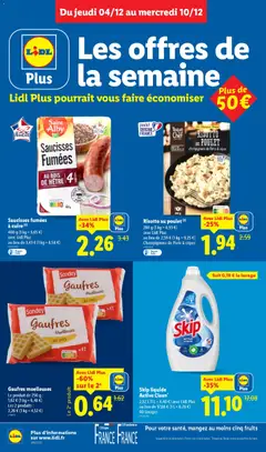LIDL - Prévisualisation de Gaufres moelleuses, Gaufres moelleuses aux œufs x12 valide à partir de 04.12.2025 | Page: 10 | Produits: Détergent, Œufs, Porc, Gaufres