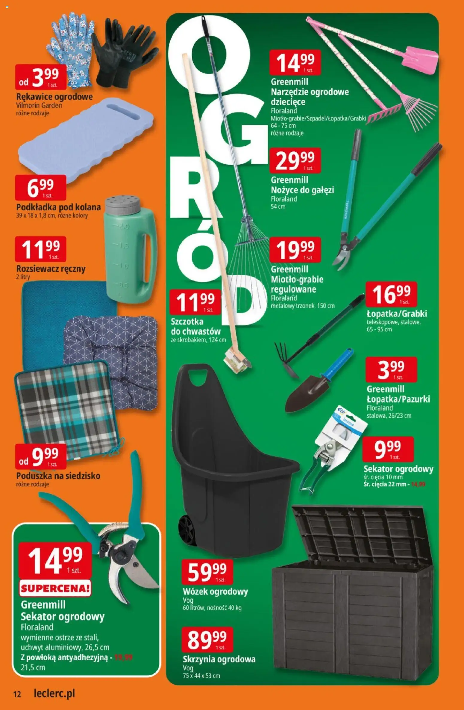 E.Leclerc gazetka od 10.03.2026 | Strona: 12 | Produkty: Sekator, Poduszka, Szczotka