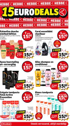 Kruidvat folder week 2 - Voorbeeld van een folder van Kruidvat, geldig van 06.01.2026 | Pagina: 4 | Producten: Shampoo, Conditioner, Tandpasta, Wasmiddel