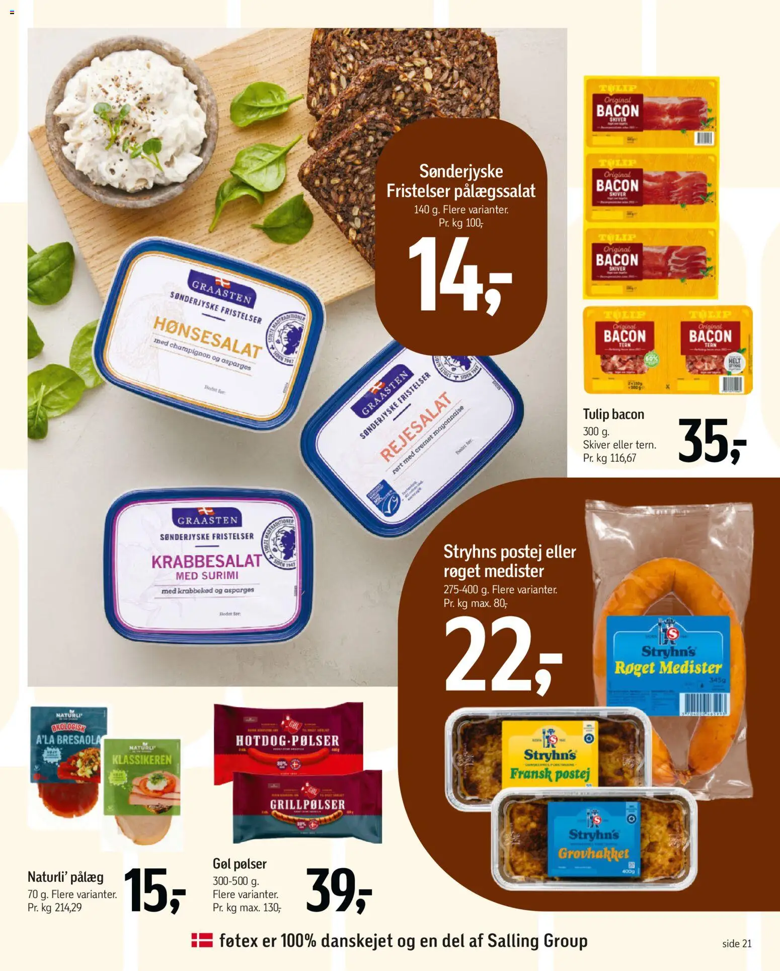 Føtex tilbudsavis – gyldig fra 02.01.2026 | Side: 30 | Produkter: Champignon, Pølser, Aparelho de barbear, Bacon